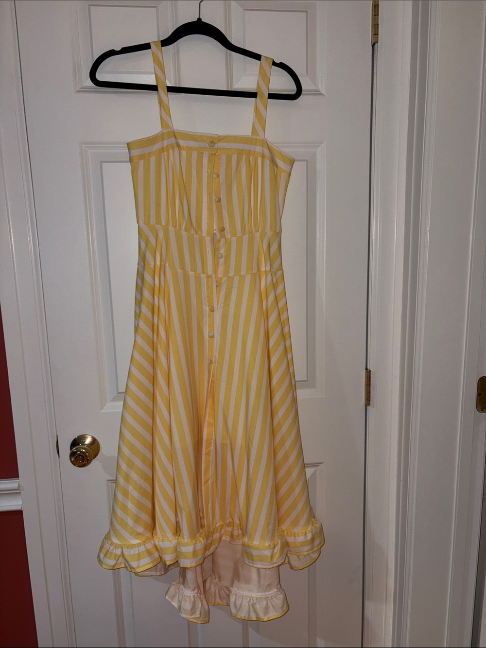 Yellow Stripe Sundress for Kids - Cute Button-Front Dress